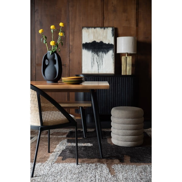 Barna buklé puff Fern – Dutchbone-image-1