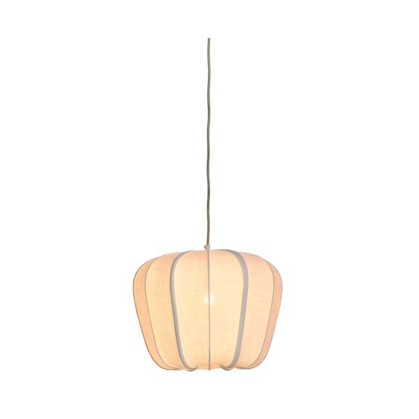 Krémszínű függőlámpa textil búrával Zubedo – Light & Living-image-2