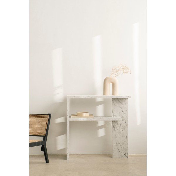 Fehér konzolasztal 30x80 cm Dante – Really Nice Things-image-4