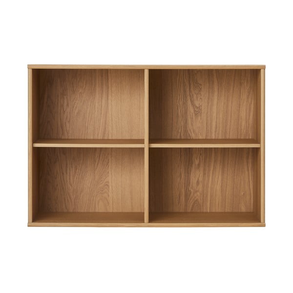 Natúr színű függő könyvespolc tölgyfa dekorral 89x61 cm Mistral – Hammel Furniture