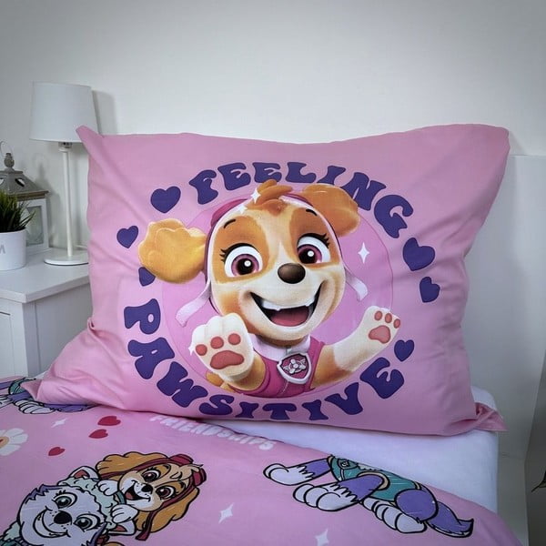 Egyszemélyes mikroszálas gyerek ágyneműhuzat 140x200 cm Paw Patrol – Jerry Fabrics-image-3