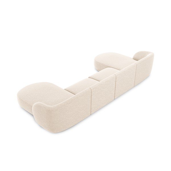 Krémszínű sarokkanapé Miley – Micadoni Home-image-4
