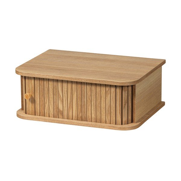 Natúr színű függő éjjeliszekrény borovi fenyő dekorral Jena – WOOOD-image-3