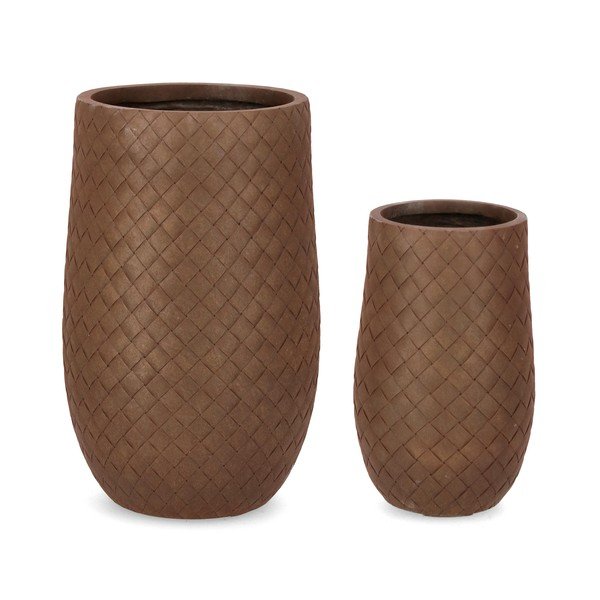 Virágcserép készlet 2 db-os ø 48 cm Rhombus – Bizzotto-image-1