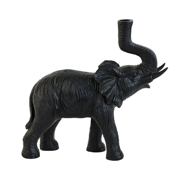 Matt fekete asztali lámpa (magasság 36 cm) Elephant – Light & Living