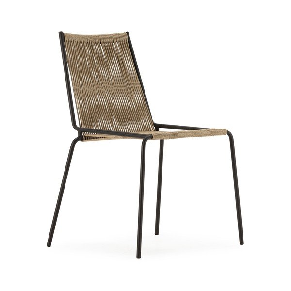 Bézs fém rakásolható étkezőszék szett 2 db-os Emily – Marckeric