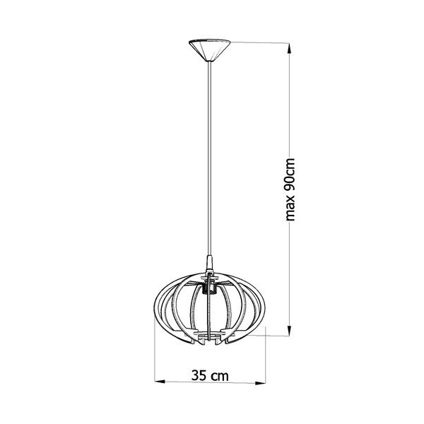 Mandore fa függőlámpa - Sollux-image-2