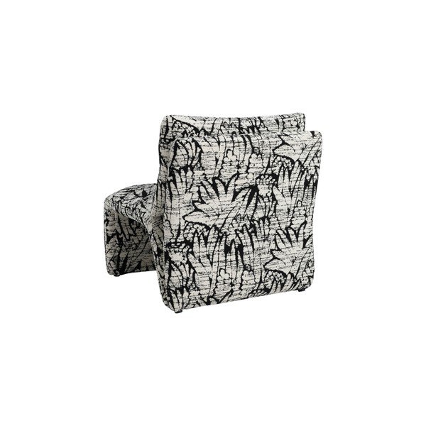 Fekete-fehér fotel Chichia – Ellos Home-image-4