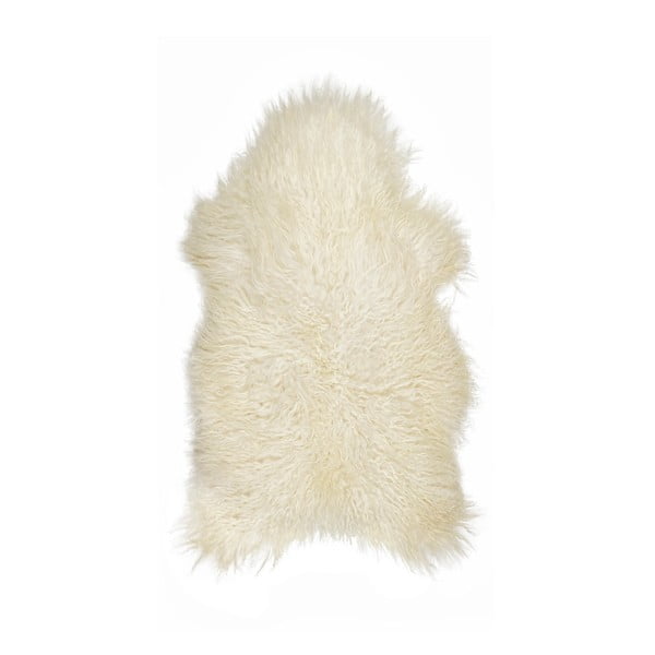 Ptelja fehér hosszú szálas birkabőr, 100 x 55 cm - Arctic Fur