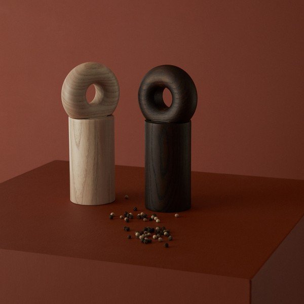 Natúr színű fa só- és borsőrlő Hoop – OYOY Living Design-image-1
