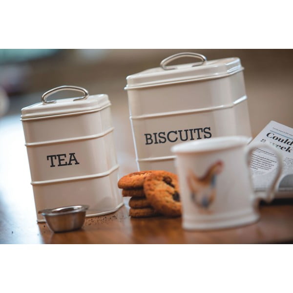 Acél keksztartó doboz Living Nostalgia – Kitchen Craft-image-1