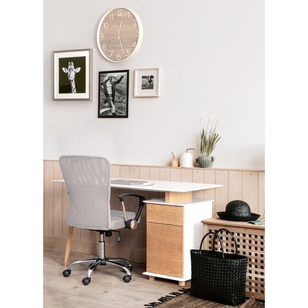 Világosszürke kárpitozott irodai szék Brisbane – Yes Everyday-image-1