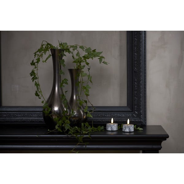 LED gyertya szett 2 db-os (magasság 6 cm) Flamme Marble – Star Trading-image-4
