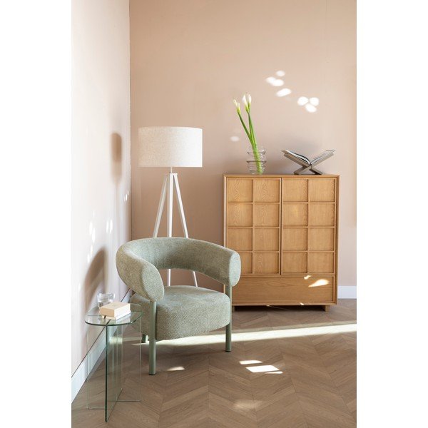 Natúr színű kőrisfa szekrény 100x120x45 cm Raster – Zuiver-image-1