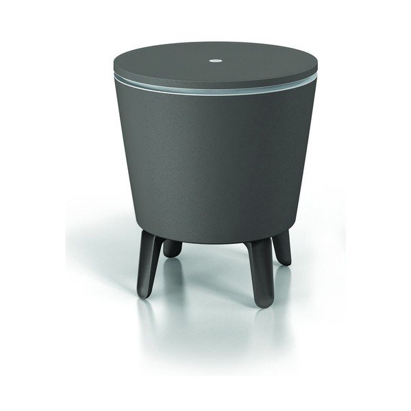 Műanyag kerek kerti asztal jégtartóval ø 49,5 cm Cool – Keter-image-2