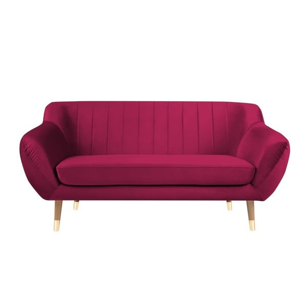 Benito rózsaszín bársony kanapé, 158 cm - Mazzini Sofas