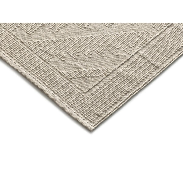 Krémszínű mosható kézi szövésű újrahasznosított pamut szőnyeg 60x90 cm Pamuk – Universal-image-2