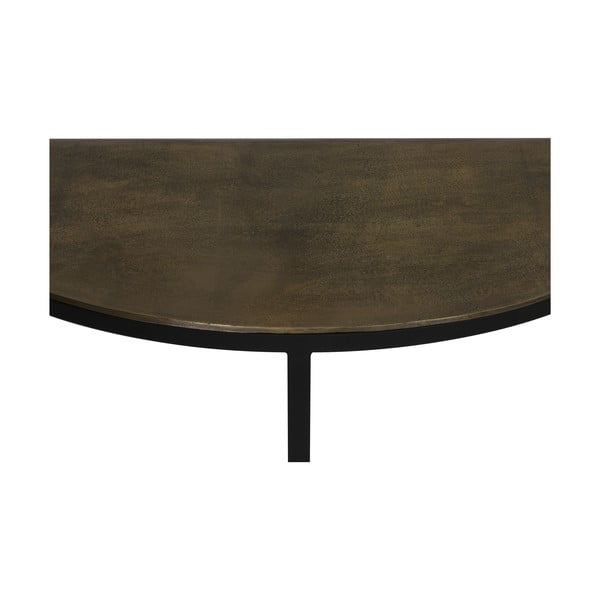 Bronzszínű fém konzolasztal 42x100 cm Peto – Light & Living-image-2