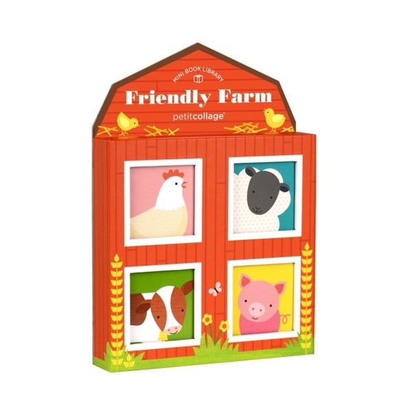 Friendly Farm 4 darabos képeskönyv szett gyermekeknek - Petit collage