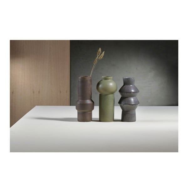 Rost sötétkék agyagkerámia váza, magasság 30 cm - Villa Collection-image-4