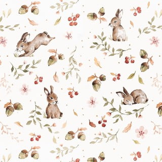 Happy Rabbits tapéta, 50 x 280 cm - Dekornik