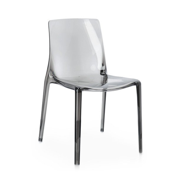 Szürke műanyag kerti szék Adele – Bizzotto