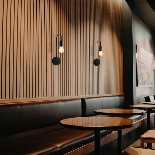 Fekete fali lámpa Baston – Opviq lights-image-1