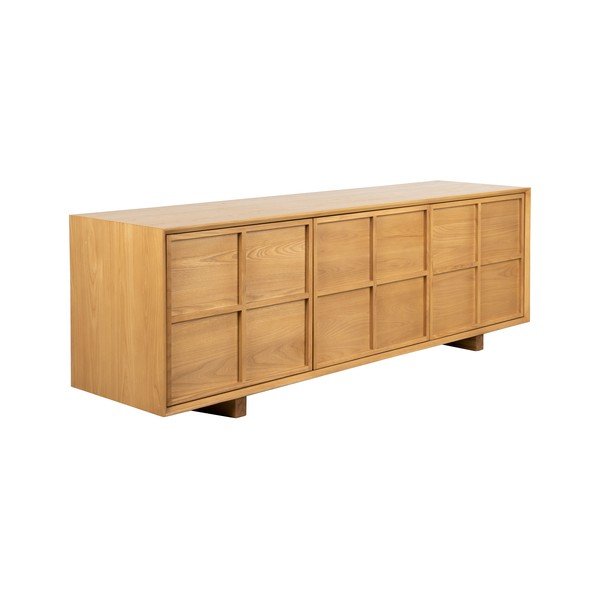 Natúr színű kőrisfa TV-állvány 160x54x42 cm Raster – Zuiver-image-1