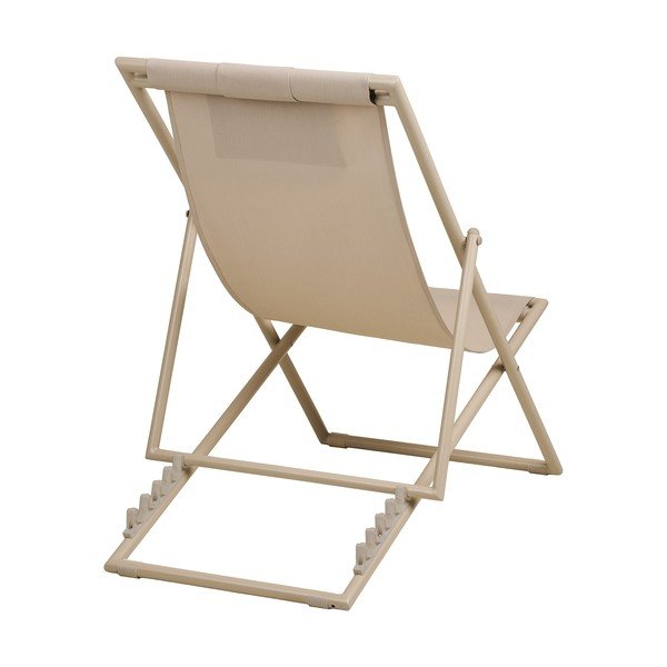 Bézs fém kerti napozóágy Curtis – House Nordic-image-4