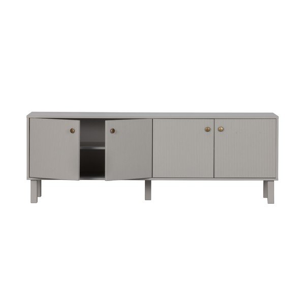 Világosszürke borovi fenyő TV-állvány 160x56 cm Madu – WOOOD-image-3