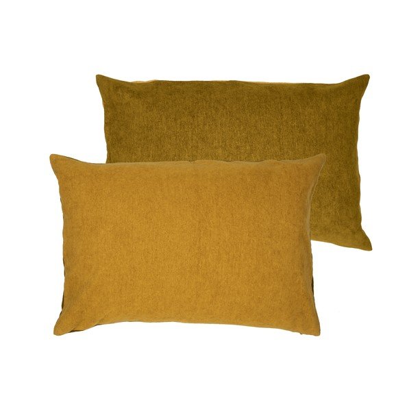 Klara sárga párna magas pamuttartalommal, 40 x 60 cm - Södahl-image-2