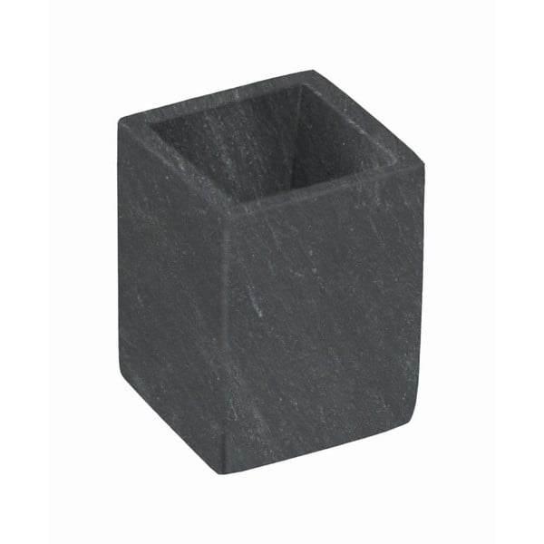 Sötétszürke márvány fogkefetartó pohár Aixa – Kave Home