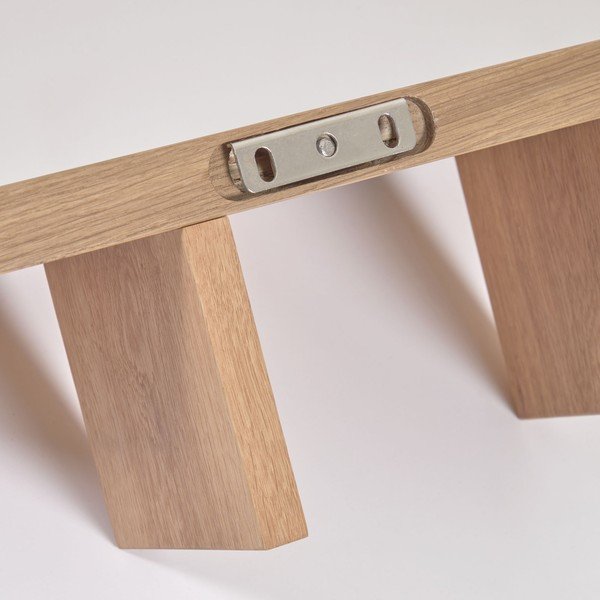 Rasha fali polc tölgyfa dekorral - Kave Home-image-1