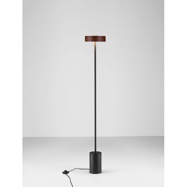 Fekete-sötét natúr színű fém LED állólámpa (magasság 135 cm) Thea – Nova Luce-image-4