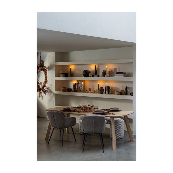 Tölgyfa étkezőasztal 100x220 cm Tablo – WOOOD-image-4