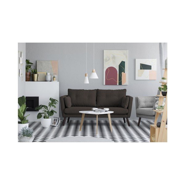 Elena barna háromszemélyes kanapé - Mazzini Sofas-image-1
