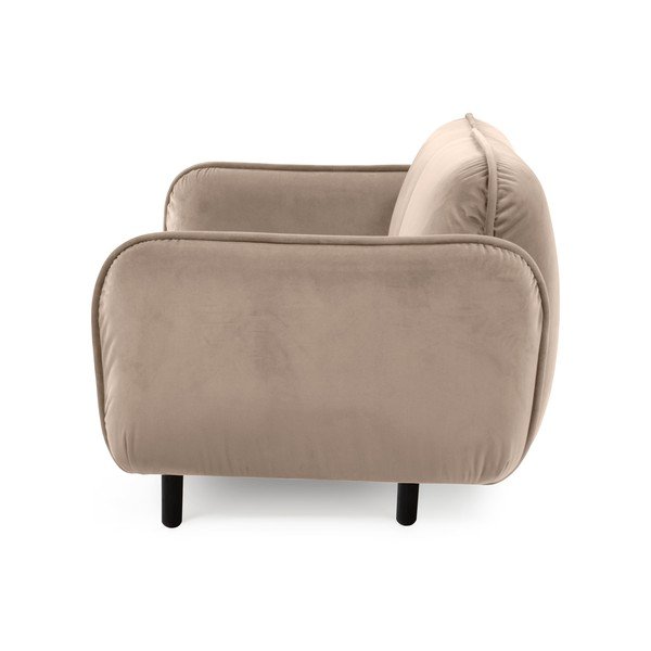 Bézs bársony kanapé 188 cm Bean – EMKO-image-3