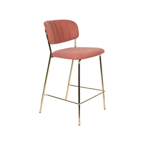 Rózsaszín bárszék szett 2 db-os 89 cm Jolien – White Label-image-2