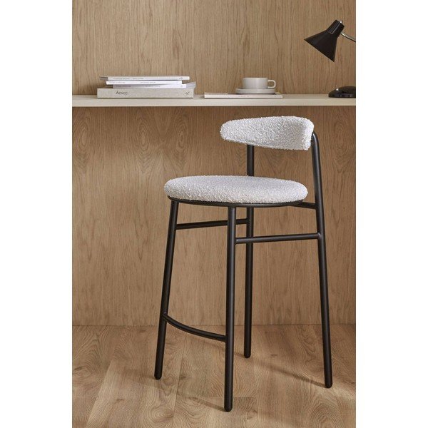 Krémszínű kárpitozott bárszék (ülésmagasság 67 cm) Bloggny – Ellos Home-image-1