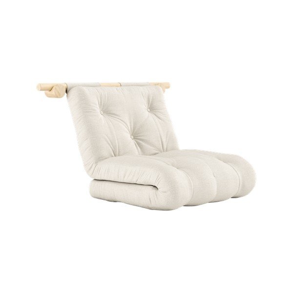 Natúr színű len fotel Hooked – Karup Design