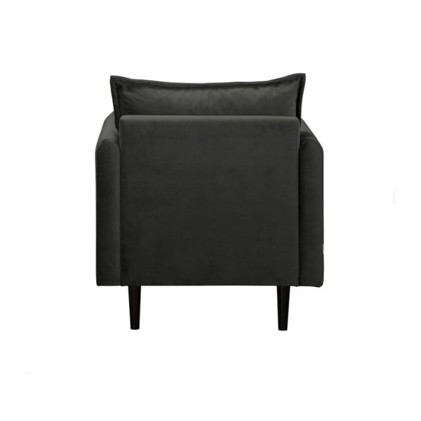 Sötétszürke bársony fotel Juli – Ropez-image-3