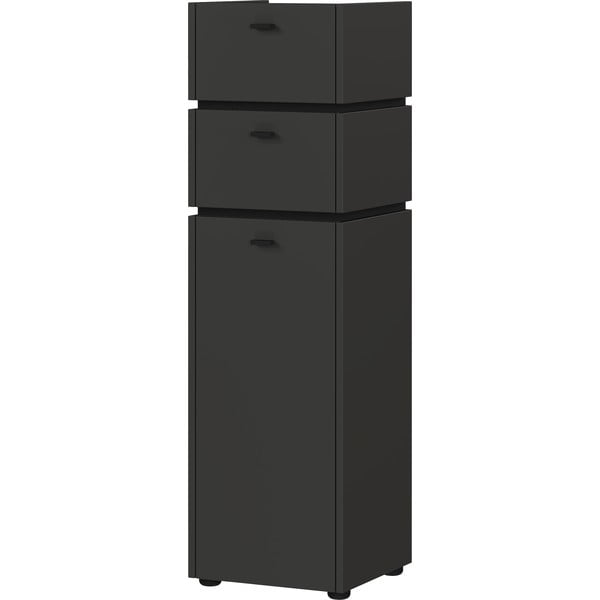 Antracitszürke magas fürdőszoba szekrény 34x117 cm Modesto – Germania-image-1