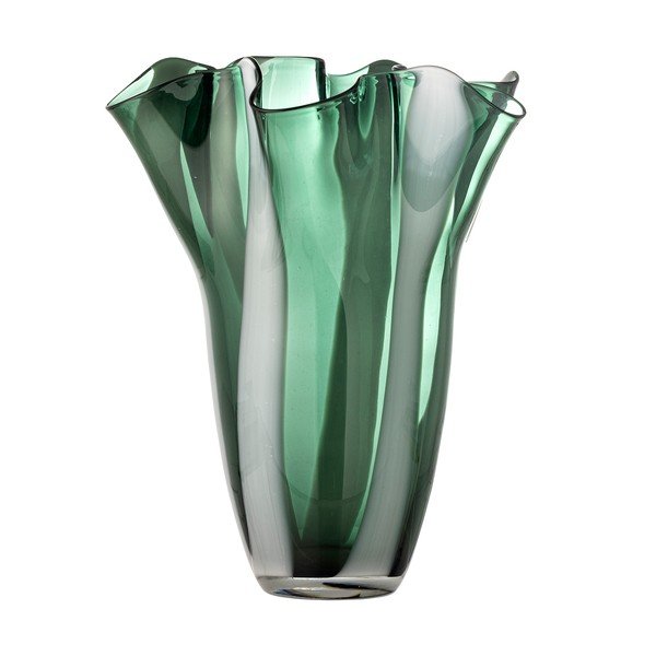 Zöld üveg kézzel készített váza (magasság 32 cm) Lettice – Bloomingville-image-3