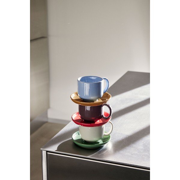 Zöld-krémszínű agyagkerámia csésze Amare – Hübsch-image-1