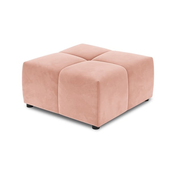 Rózsaszín bársony kanapé modul Rome Velvet - Cosmopolitan Design