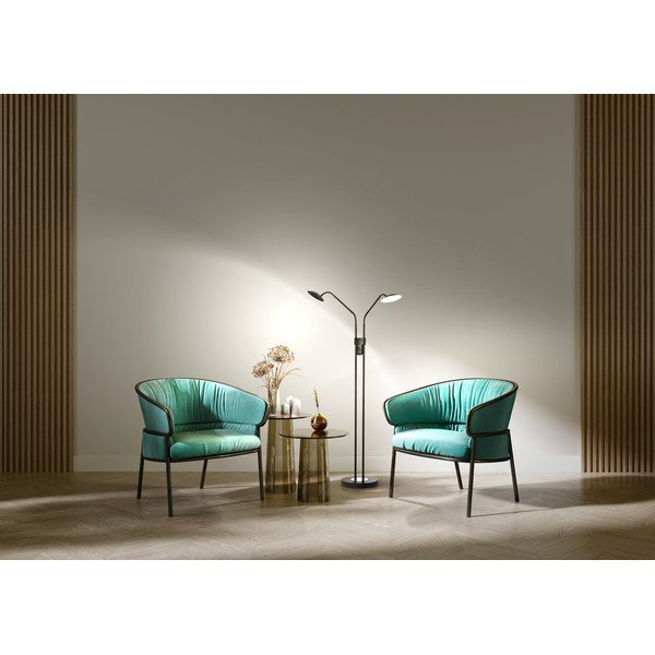 Fekete LED dimmelhető állólámpa üveg búrával (magasság 135 cm) Tallri – Fischer & Honsel-image-1