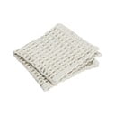 Bézs darázsmintás pamut törölköző szett 2 db-os 30x30 cm Caro – Blomus