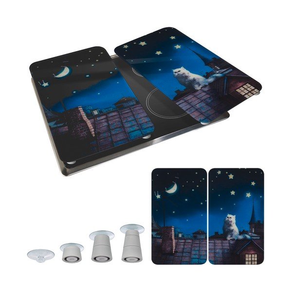 Edzett üveg tűzhely fedőlap szett 2 db-os 30x52 cm – Maximex-image-2