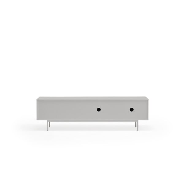 Szürke-natúr színű TV-állvány tölgyfa dekorral 180x52 cm Sierra – Teulat-image-4