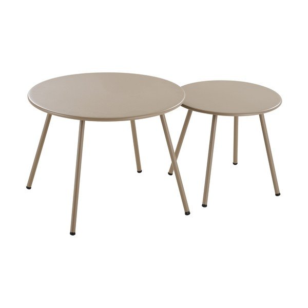 Bézs kárpitozott négyszemélyes kerti lounge szett Nilo – House Nordic-image-4